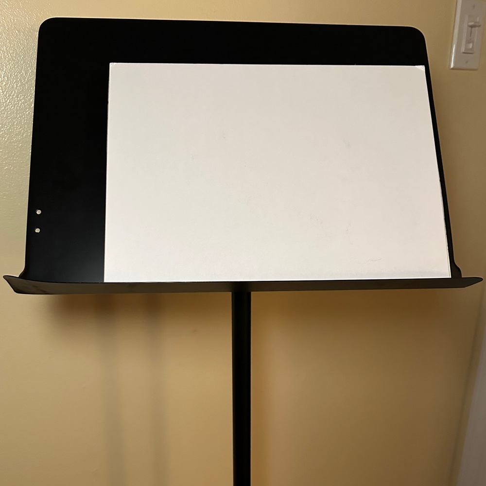Black Music Stand for Sheet Music